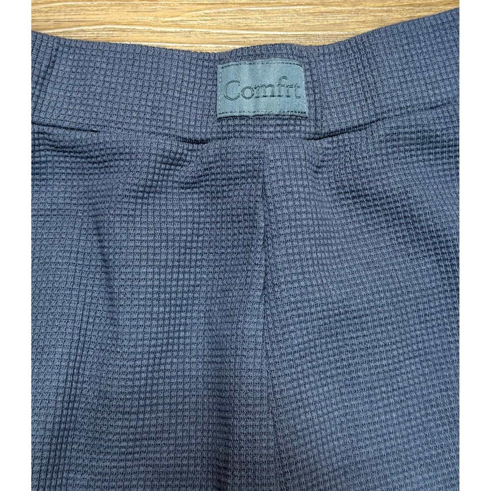Comfrt Waffle Knit Lounge Set Shirt & Wide Leg Pants Blue Grey Mismatched Size - Picture 10 of 16